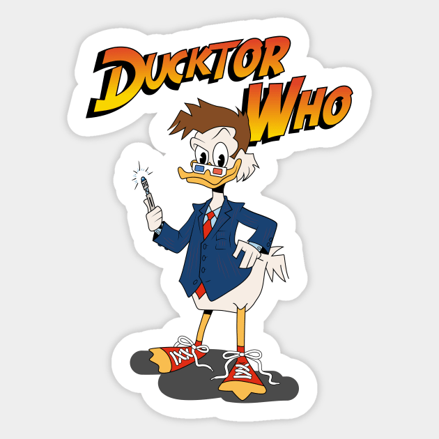 Duck-tor Who Sticker by RisaRocksIt